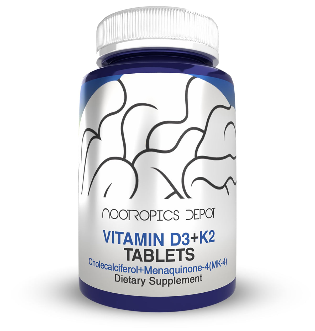 Product hero image for Nootropics Depot Vitamin D3 + K2 + Vitamin C tablets (60 count)