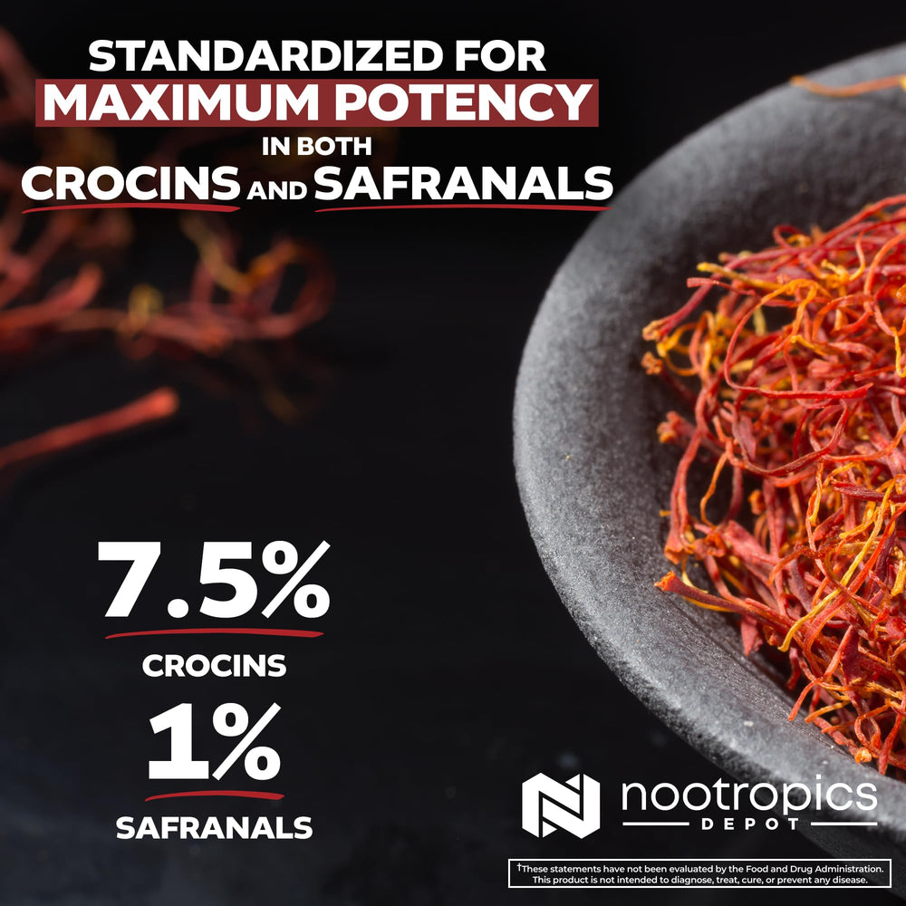 Saffron extract emphasizing eye health and carotenoids