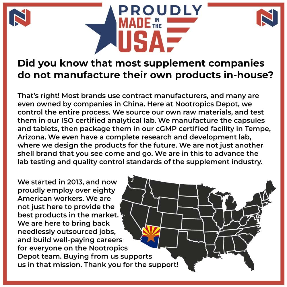 Nootropics Depot Sarcosine bottle pour illustrates convenient daily dosing.