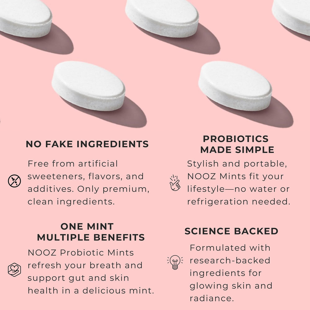 NOOZ Mints shown for on-the-go wellness