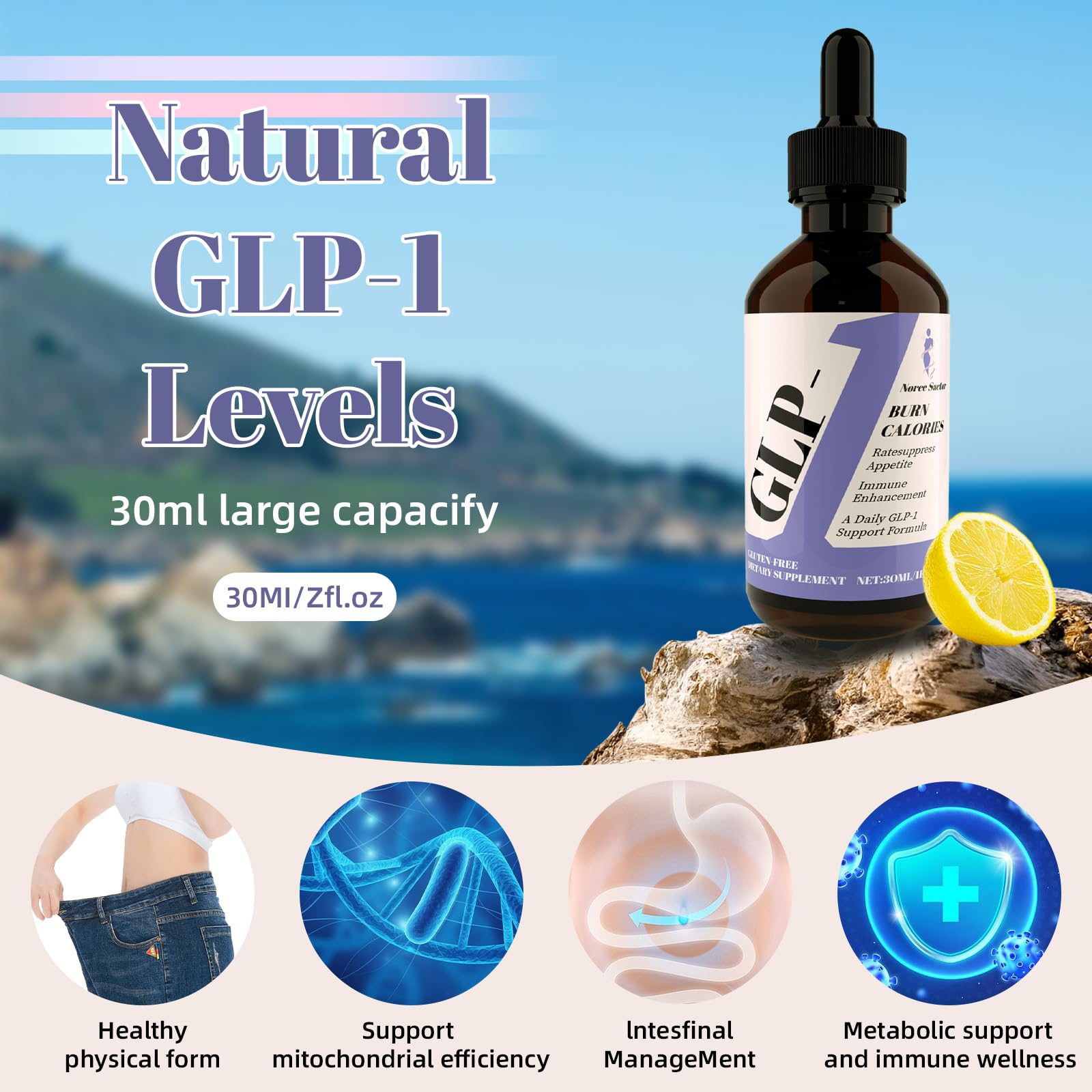 Fermented botanicals used to support gut health in Norce Sactor GLP-1 Drops