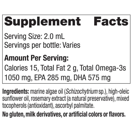 Plant-based omega-3 source from vegan microalgae