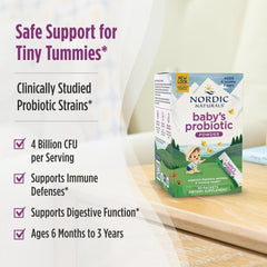 Graphic illustrating immune support for babies and toddlers