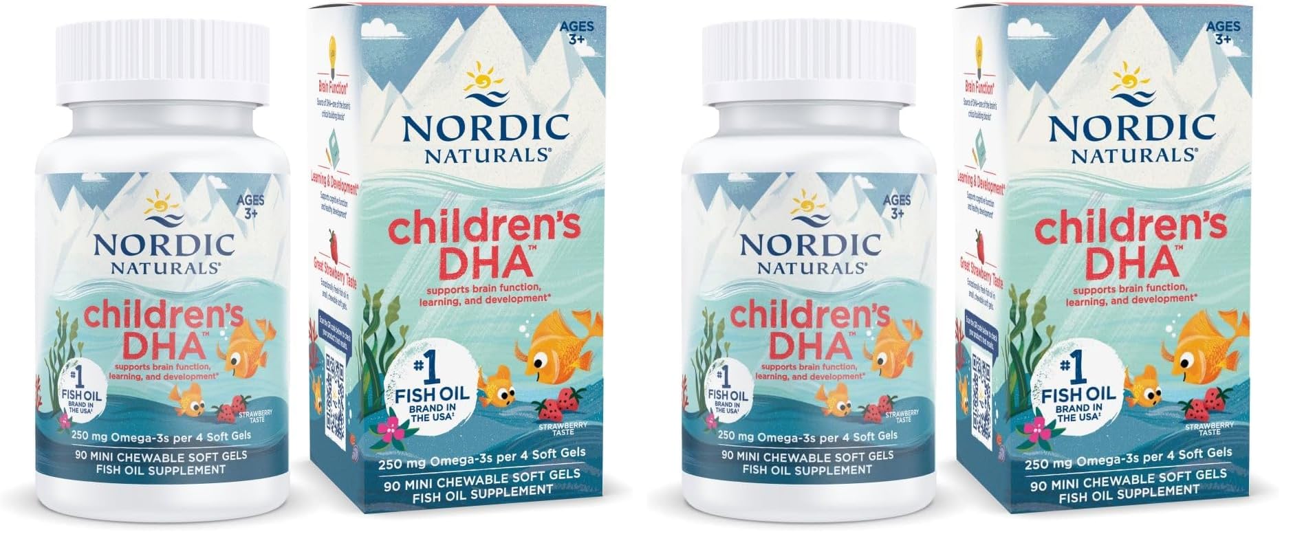 Nordic Naturals Children's DHA Strawberry bottle label