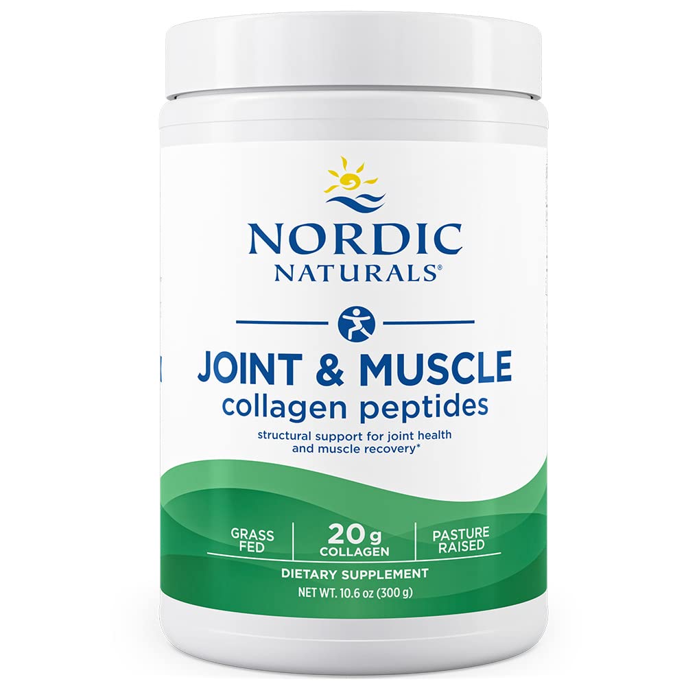 Nordic Naturals Joint and Muscle Collagen Peptides unflavored bottle front label