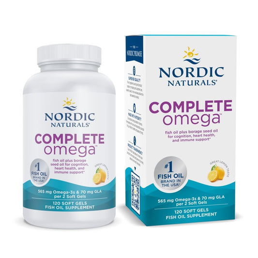 Nordic Naturals Complete Omega Lemon flavor bottle front
