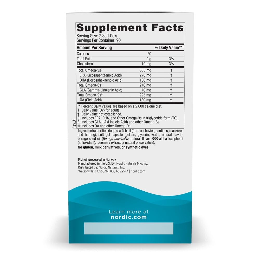 Nordic Naturals Complete Omega lemon soft gels close-up highlighting lemon flavor