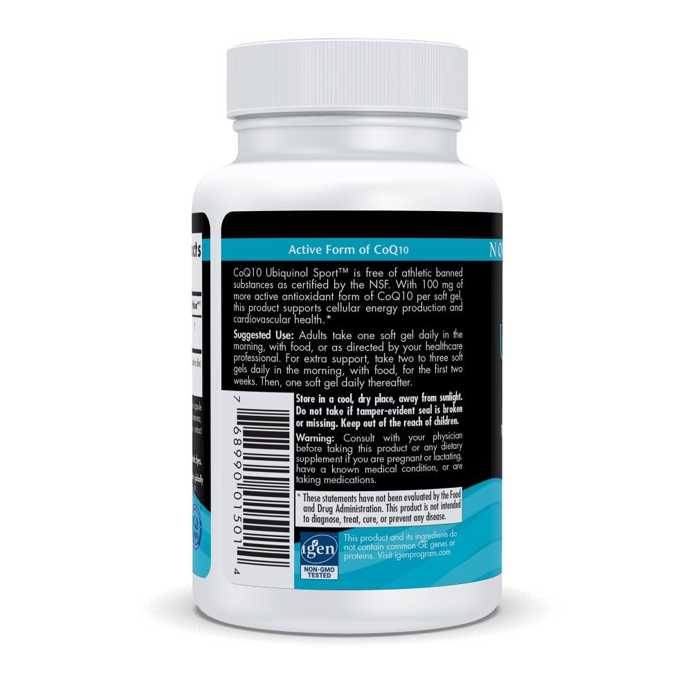 Heart health concept with CoQ10 Ubiquinol Sport