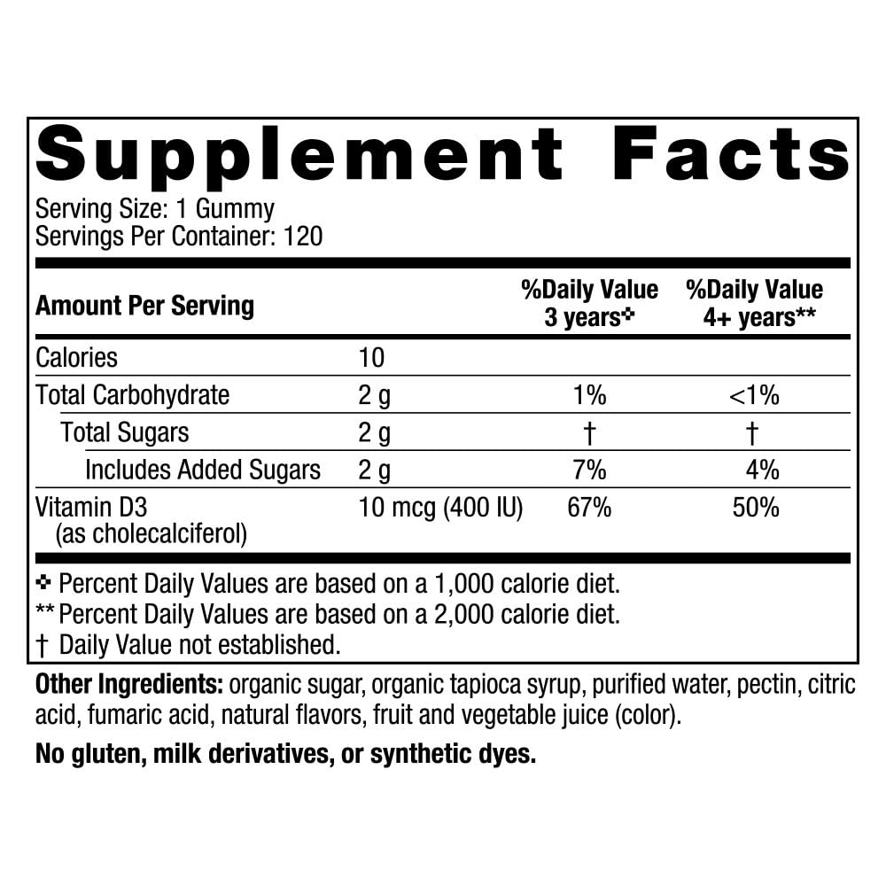 Close-up of Wild Watermelon Splash Vitamin D3 Gummies for kids