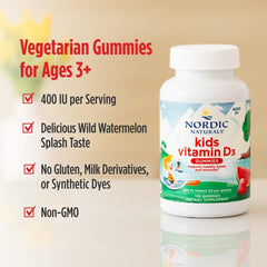 Bottle shown with 120 servings and child-friendly design