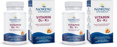 Hero image: Nordic Naturals Vitamin D3 + K2 Orange Taste 60 soft gels (Pack of 2)