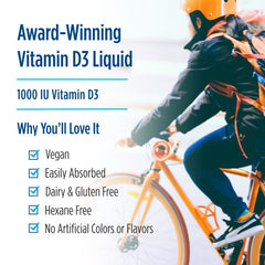 Nordic Naturals Vitamin D3 Liquid packaging on a surface