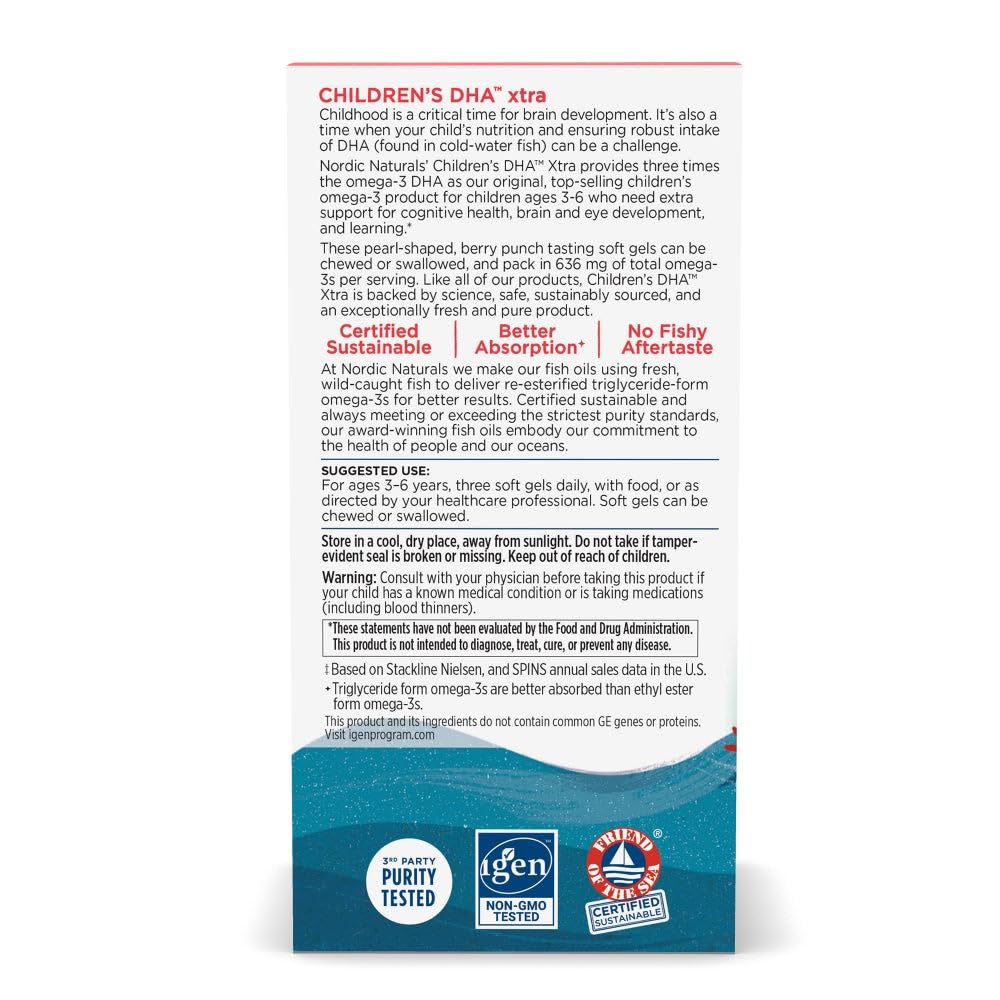Mini chewable DHA Xtra Berry Punch gels