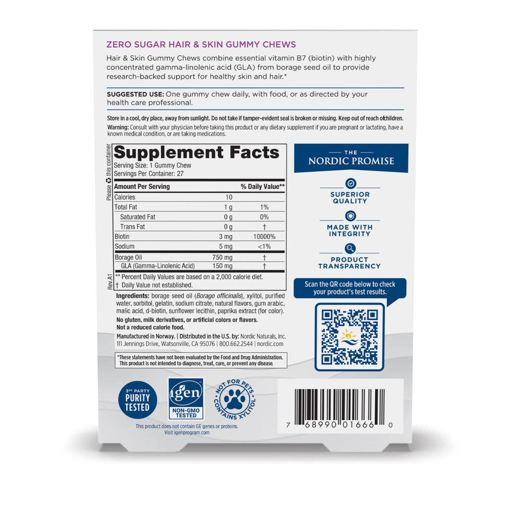 GLA derived from borage seed oil for skincare support