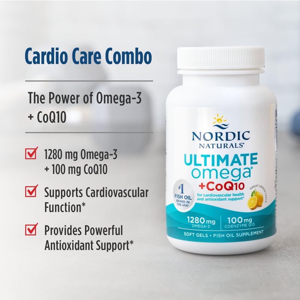 Graphic illustrating heart health benefits from omega-3