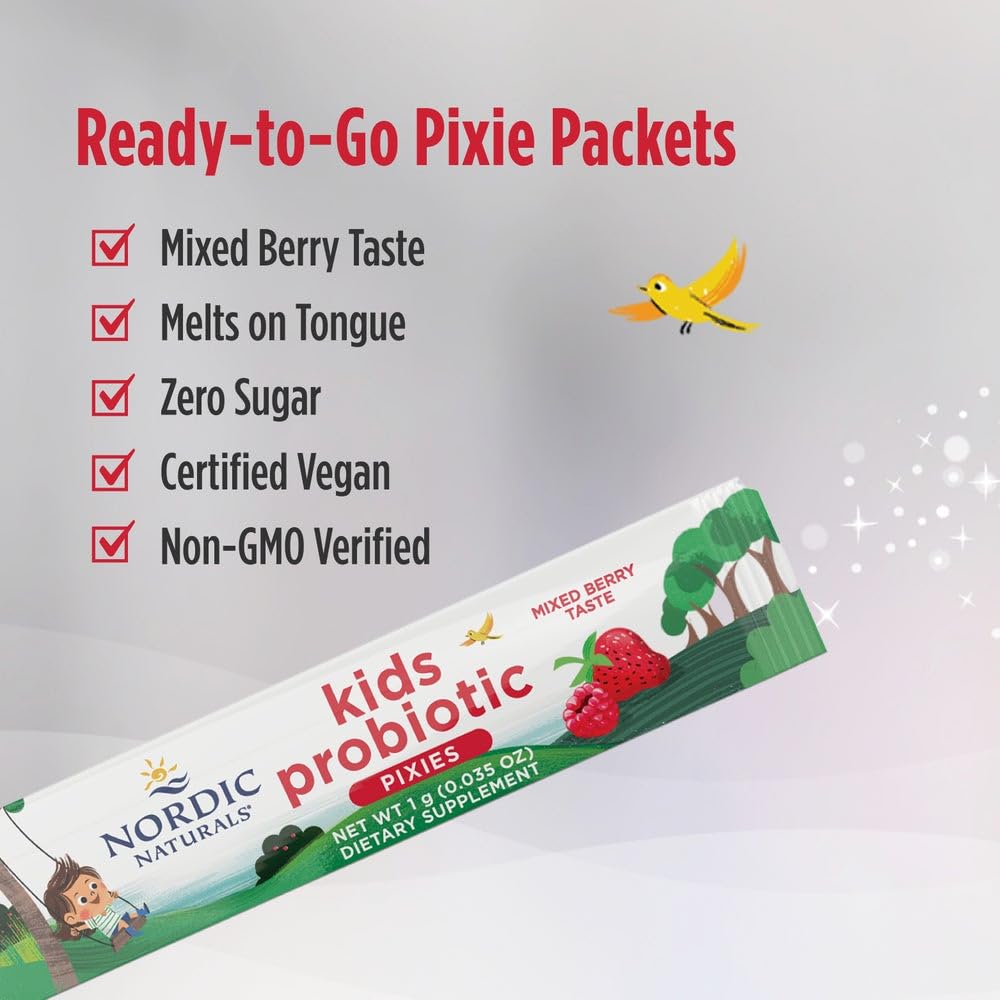 Nutritional information highlight showing 3 billion CFU per packet