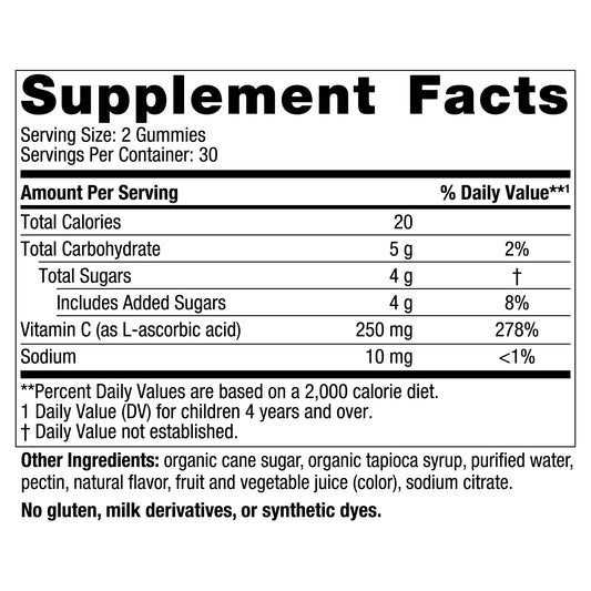 Two Nordic Naturals Kids Vitamin C Gummies Tangy Tangerine bottles