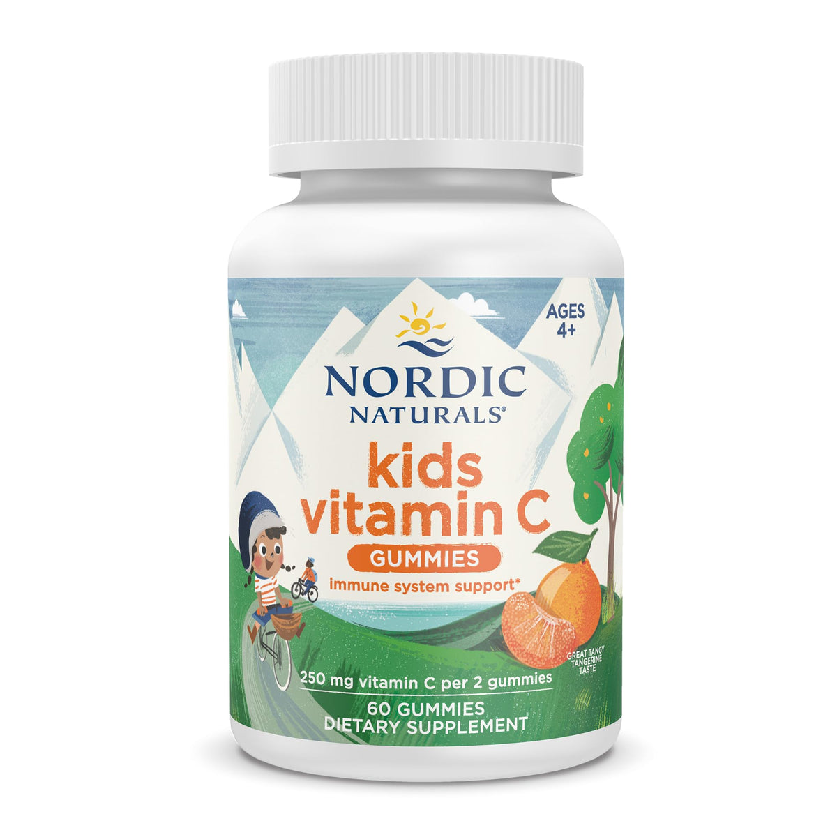 Hero image of Nordic Naturals Kids Vitamin C Gummies Tangy Tangerine bottle