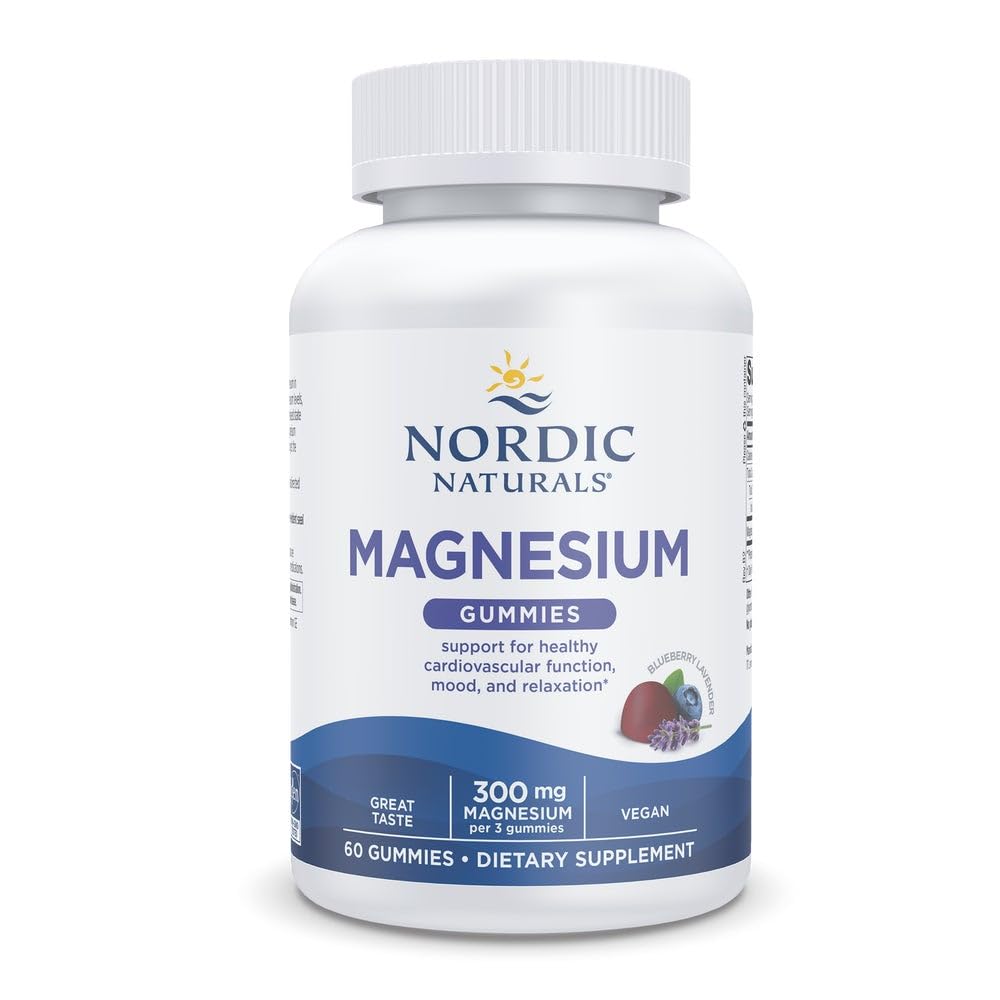 Product hero image of Nordic Naturals Magnesium Gummies for Adults in Blueberry Lavender flavor