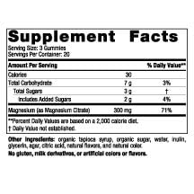 Close-up of magnesium citrate ingredient used in the gummies