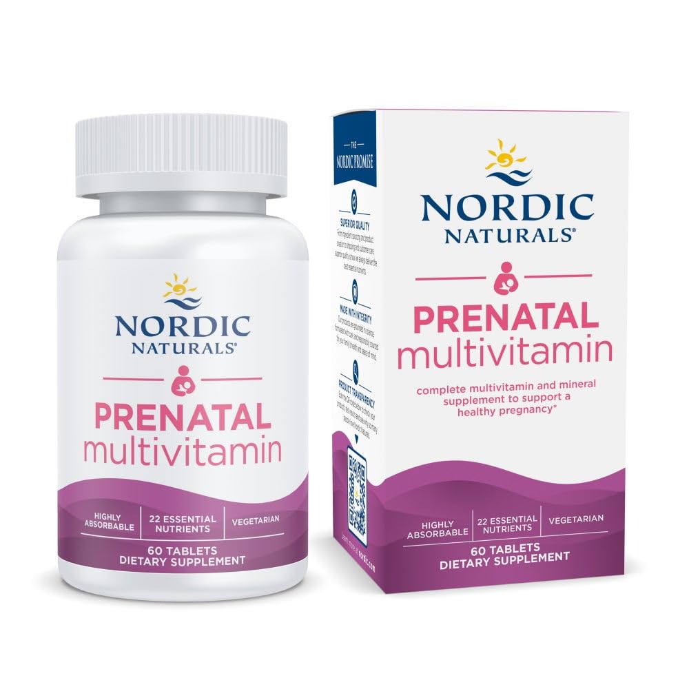 Nordic Naturals Prenatal Multivitamin bottle on white background