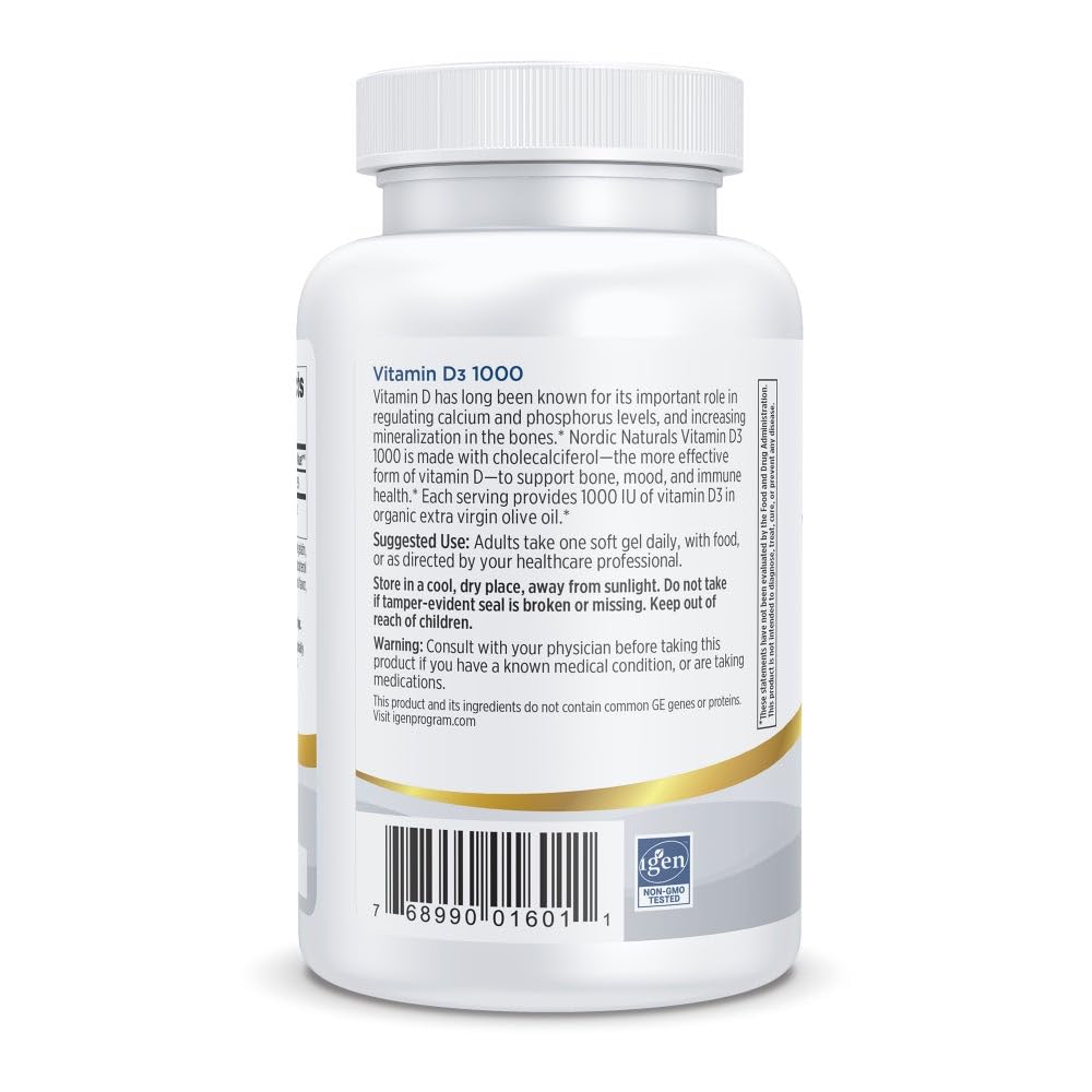 Orange mini soft gels of Nordic Naturals Pro Vitamin D3 1000 IU