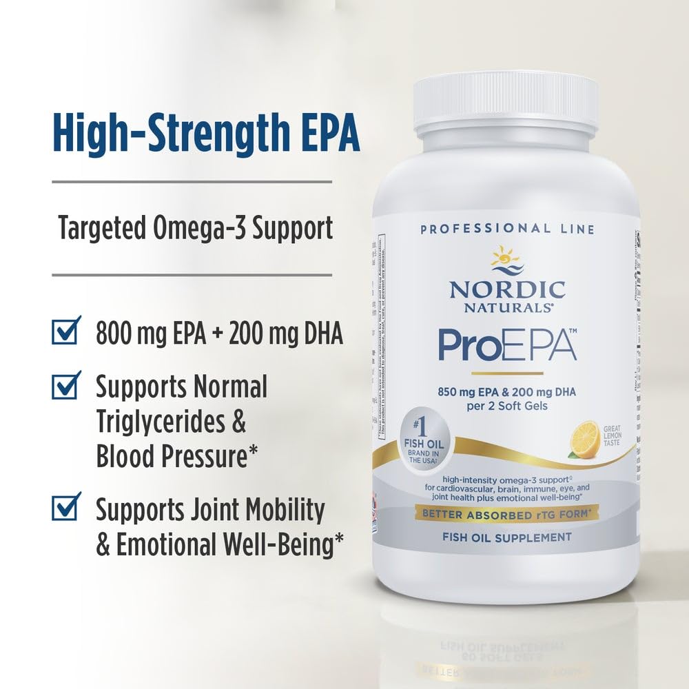 Nordic Naturals ProEPA Lemon foil-pack signaling sustainable packaging.