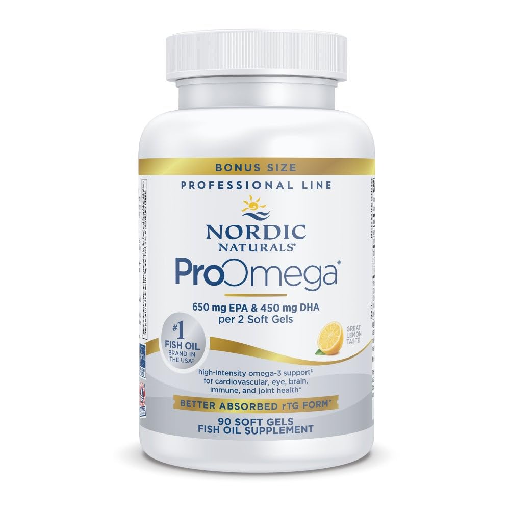 Front view of Nordic Naturals ProOmega Lemon bottle
