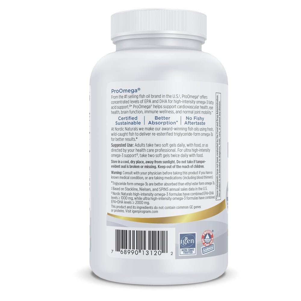 Nordic Naturals ProOmega Lemon label close-up highlighting clean ingredients