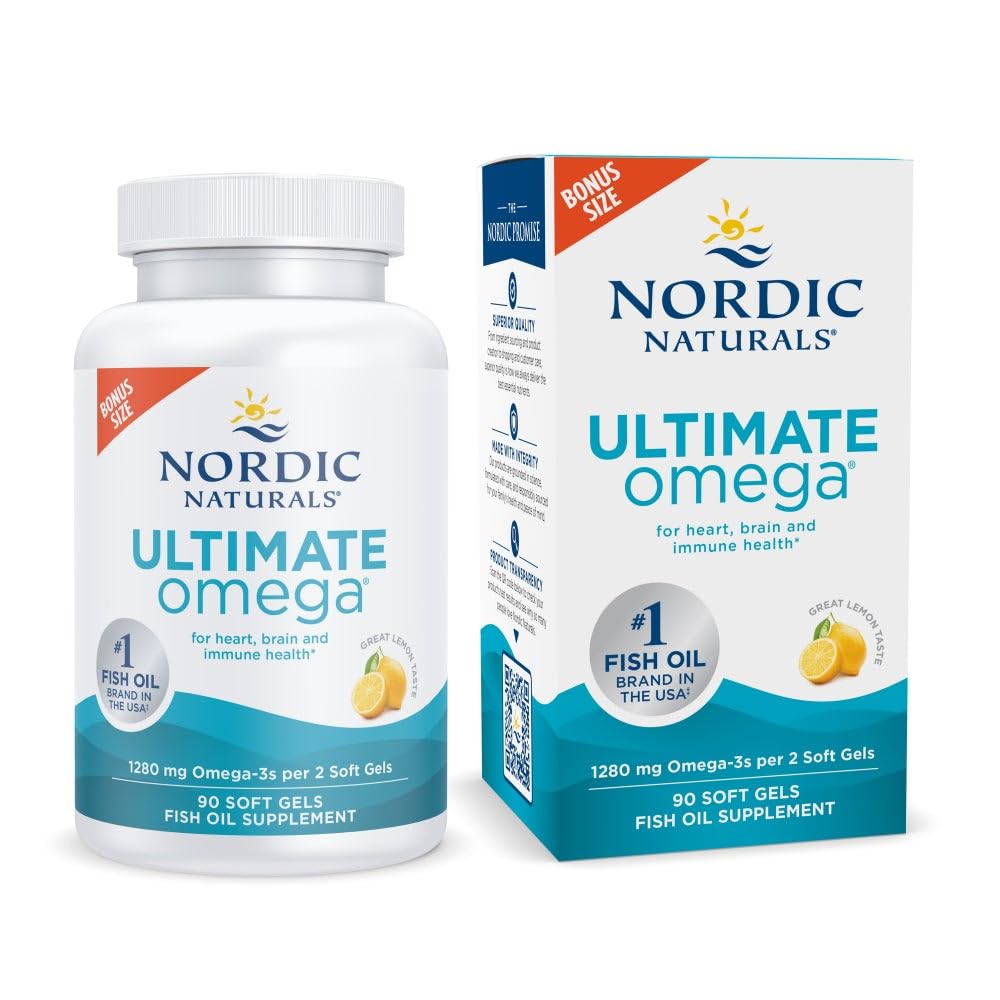 Nordic Naturals Ultimate Omega Lemon bottle