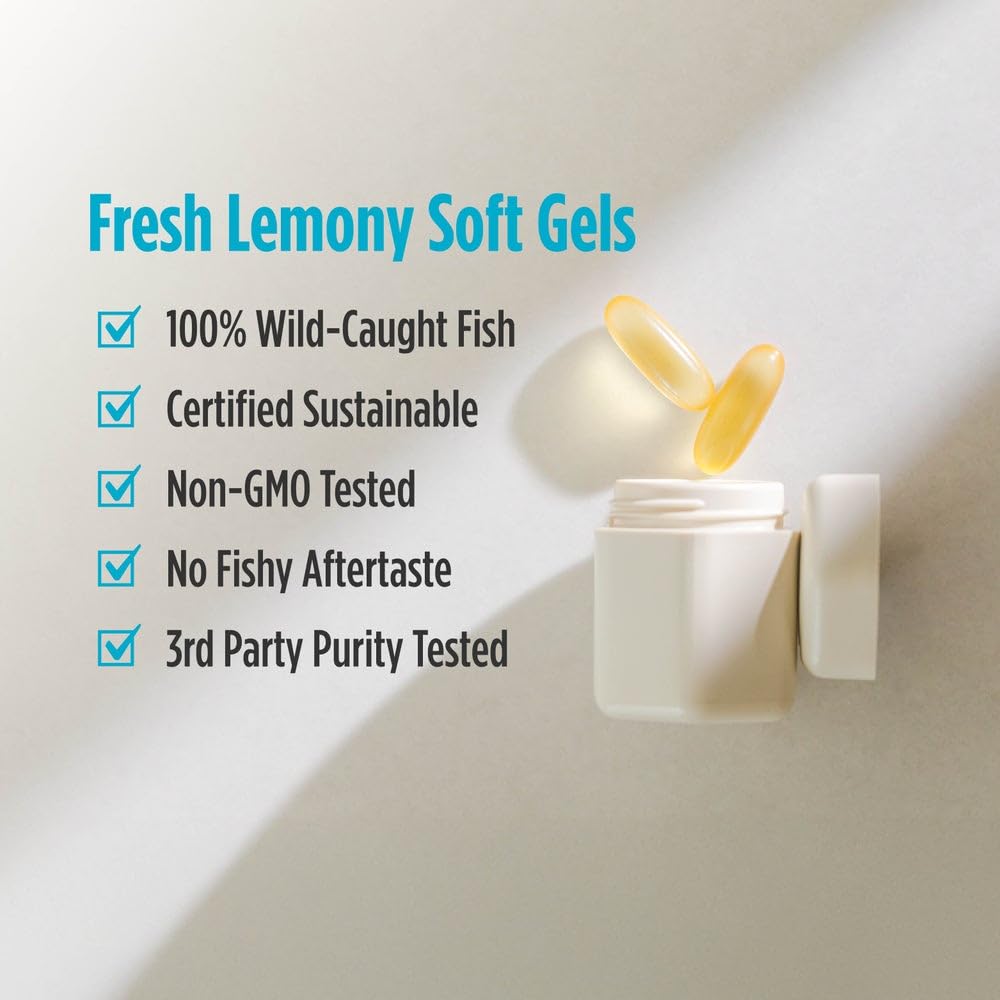 Wild-caught fish oil source illustration