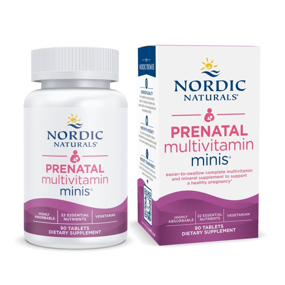 Carton of Nordic Naturals Vegetarian Prenatal Multivitamin Minis 90 tablets