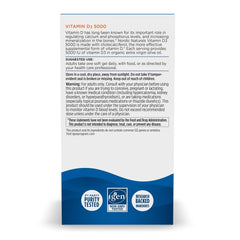 Ingredients and minerals for Nordic Naturals Vitamin D3 5000 Orange soft gels