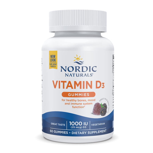 Nordic Naturals Vitamin D3 Gummies Wild Berry bottle