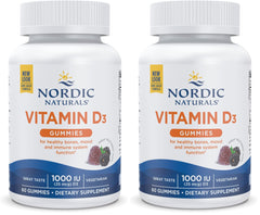 Front view of Nordic Naturals Vitamin D3 Gummies Wild Berry 2-pack