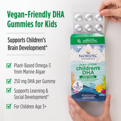 Vegan algae oil DHA source illustration