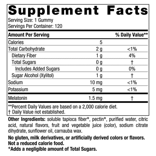 Raspberry-flavored melatonin gummies laid out