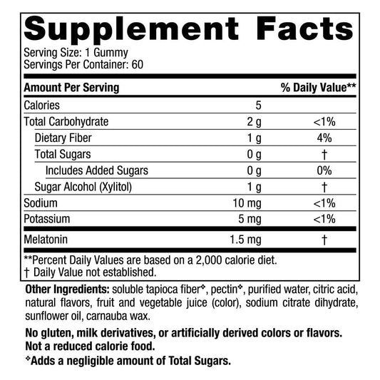 Nordic Naturals Raspberry Melatonin Gummies packaging