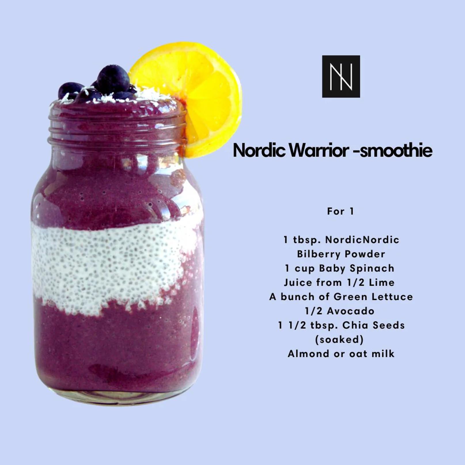 NordicNordic Bilberry Powder added to smoothie
