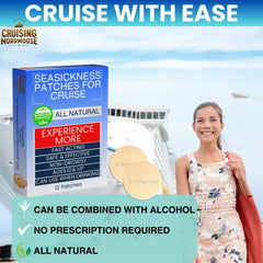 Nordmoose seasickness patch pack three is travel-friendly and compact.