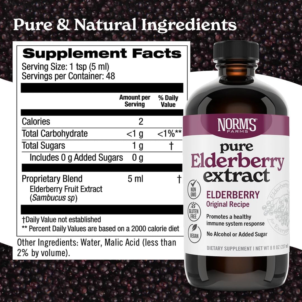 Norm's Farms BeeWellness Syrup bottle pour highlighting flavorful, immune-friendly syrup.