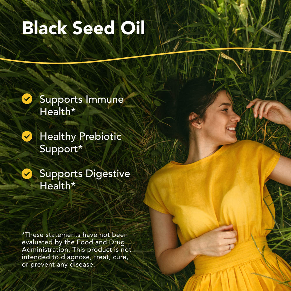 Ingredients: black seed oil, oregano oil, and yacon root