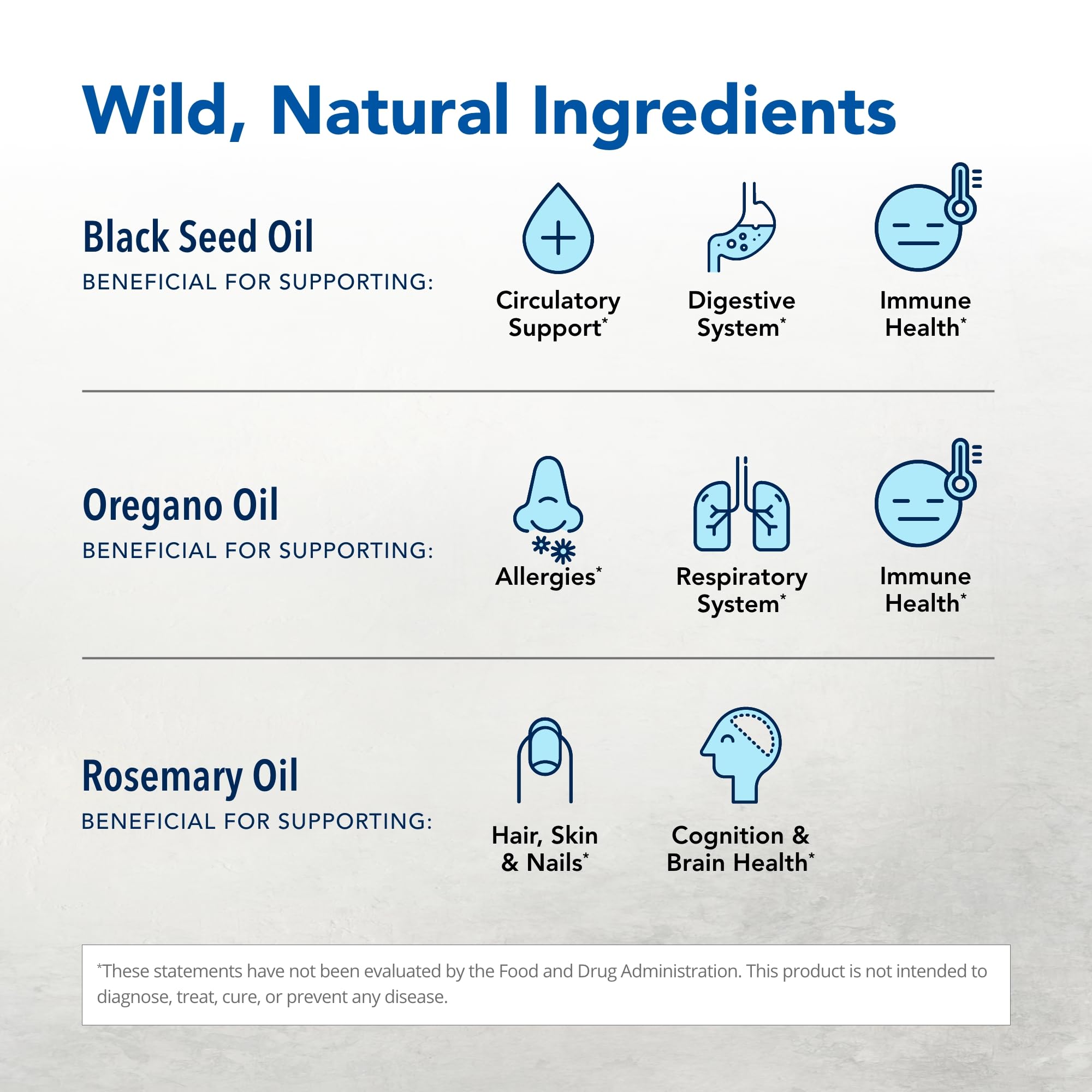 Ingredient list for North American Herb & Spice Black Seed Oil