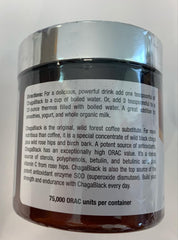 Chaga Black powder packaging with product name