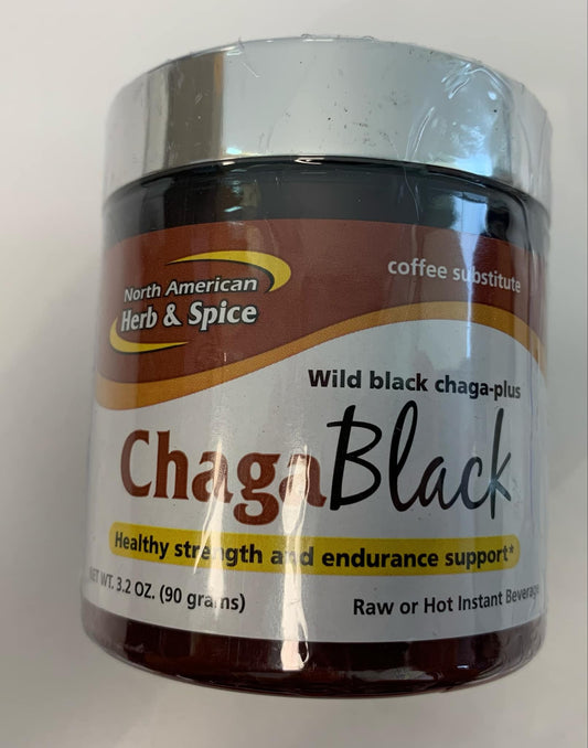 Side view of Chaga Black powder container
