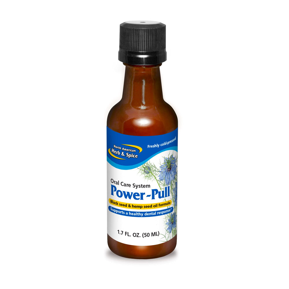 Front view of North American Herb & Spice Power-Pull bottle (1.7 fl oz)