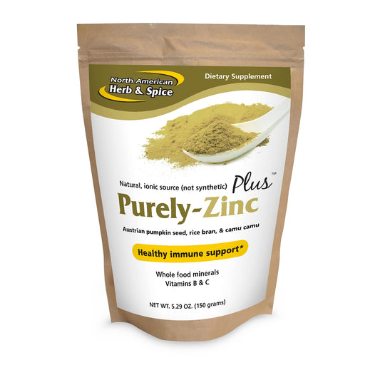 North American Herb & Spice Purely-Zinc Plus bottle 5.29 oz
