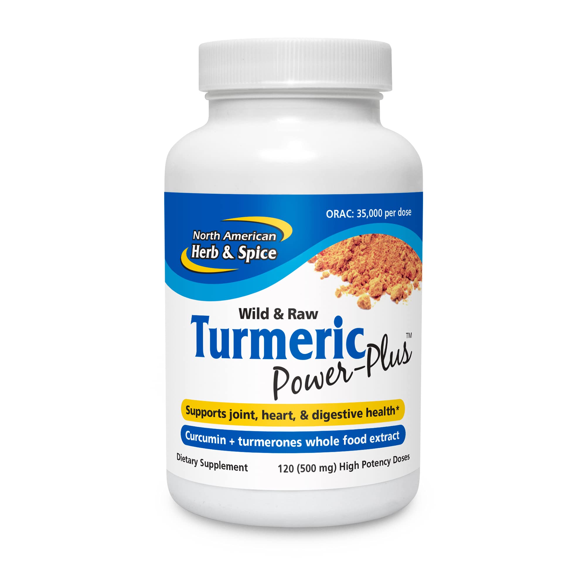North American Herb & Spice Turmeric Power-Plus Gels bottle front