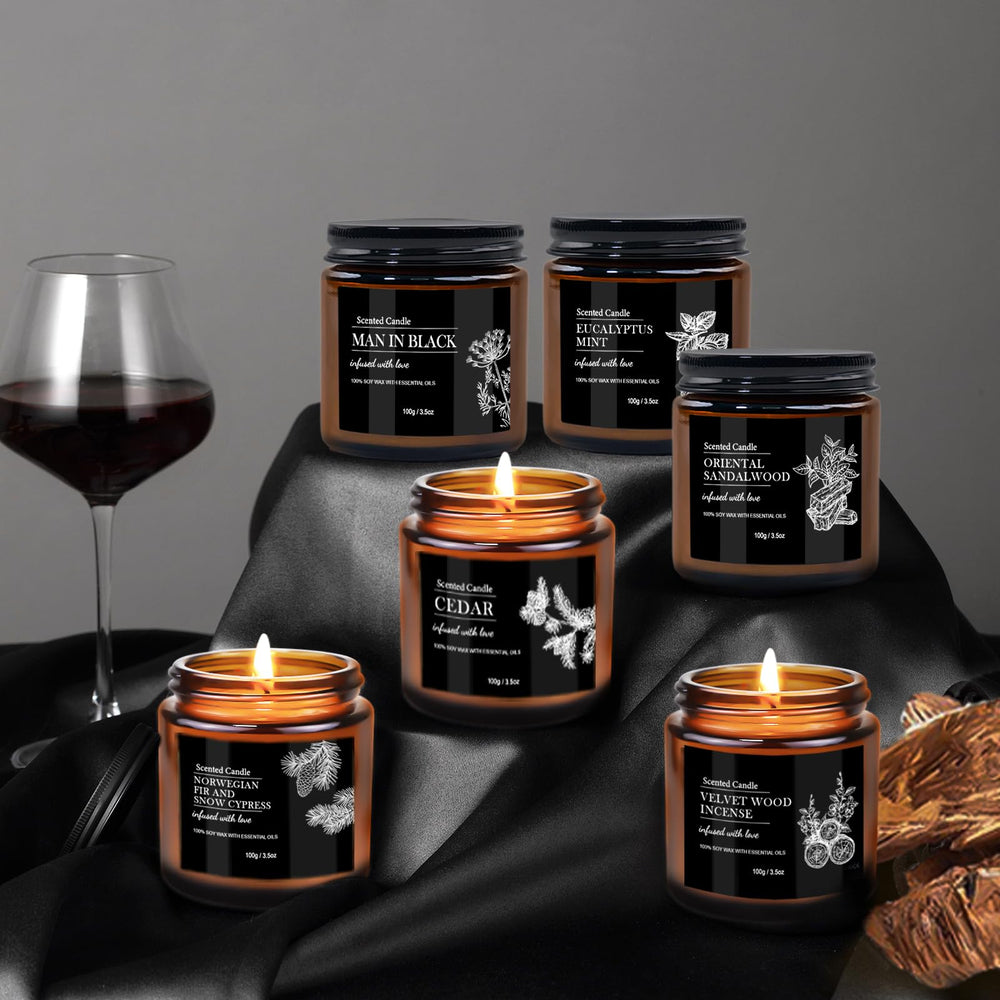 Norwegian fir and snow Cypress scented candle