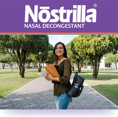 Nostrilla spray applied at nostril for quick relief